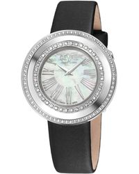 Gevril - Gandria Swiss Diamond , 316l Ss Case, White Mop Dial, Genuine Italian Made Leather Strap Swiss Quartz Watch - Lyst