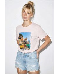 Bianco Lucci - Printed Crew Neck T-Shirt - Lyst