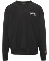 KENZO - Paris Outlined Logo Sweatshirt - Lyst