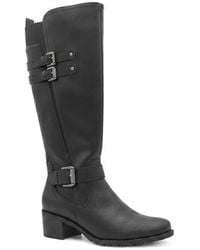 Pavers - Buckle Detail Zip Fasten Long Boots - Lyst