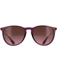 Ray-Ban - Round Transparent Gradient Rb4171 Erika - Lyst