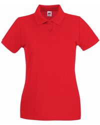 Fruit Of The Loom - Premium Fitted Short-Sleeved Polo Shirt - Lyst