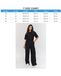Love Lace - Spring Linen Short Sleeve Wide Leg Trousers - Lyst