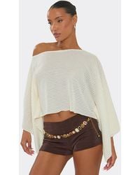 EGO - Long Sleeve Off-The Shoulder Top - Lyst