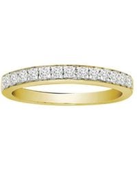 Jewelco London - 18Ct 0.5Ct Diamond Dainty Band Eternity Ring 3Mm - Lyst