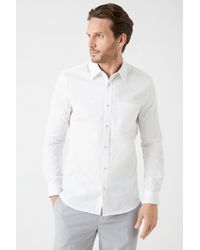 Burton - White Slim Fit Textured Shirt - Lyst