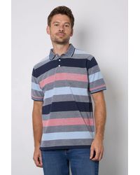 MAINE - Barbados Stripe Polo Shirt - Lyst