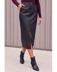 Roman - Coated Midi Pencil Skirt - Lyst