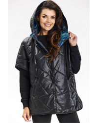 Love Lace - Everyday Printed Relaxed Hooded Gilet - Lyst