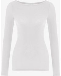 Penti - Clean Boat Neck Cashmere Long Sleeve Blouse - Lyst