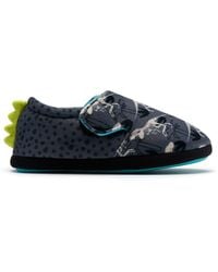Clarks - Fluffy Snug Kid Dark Interest Slippers, Riptape - Lyst