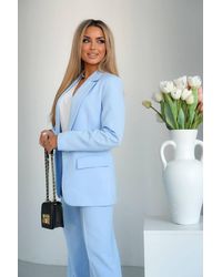 Love Lace - Winter Cotton Collared Blazer With Pockets & Buttons - Lyst