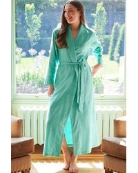 British Boxers - "Seaglass Herringbone" Brushed Cotton Dressing Gown - Lyst