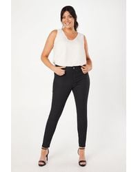 Dorothy Perkins - Curve Coated Skinny Jean - Lyst