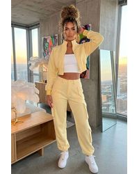 Stylewise - Cropped Zip Sweatshirt & Cargo Trouser Tracksuit Co-Ord - Lyst