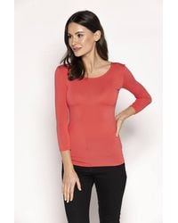 Love Lace - Smooth Fitted 3/4 Sleeve Blouse Style 153986 - Lyst