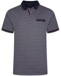 KAM Jeanswear - Geo Print Polo Shirt For - Lyst