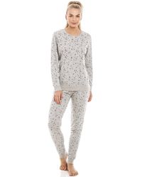 CAMILLE - Star Print Lightweight Jersey Pyjama Set - Lyst