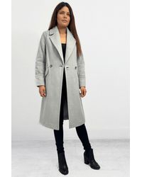 Cutie London - Double Breasted Relaxed Fit Coat - Lyst