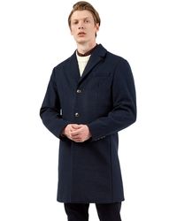 Ben Sherman - Wool-blend Overcoat - Lyst