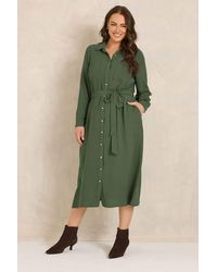Evans - Maxi Shirt Dress - Lyst