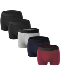 MODISHION - 5Pcs Cotton Boxer Briefs Set - Lyst