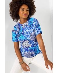 Joe Browns - Bold Swirl Print Knot Front Jersey Top - Lyst