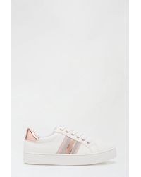 Dorothy Perkins - Rosegold Impact Stripe Trainers - Lyst