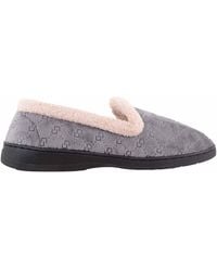 Absolute Footwear - Easy Slip On Velour Style Fleece Slippers, Memory Foam Insock - Lyst