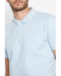 MAINE - Broken Stripe Polo Shirt - Lyst