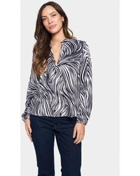 Saint Tropez - Edasz V-Neck Long Sleeve Blouse - Lyst