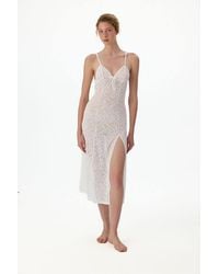 Penti - Crinkled Bridal Delicate Lace Sleeveless Slip - Lyst