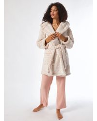 Dorothy Perkins - White Ombre Robe - Lyst