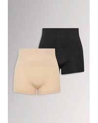 Yours - 2 Pack Seamless Control High Waisted Shorts - Lyst
