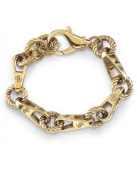 Guess - 4g Vintage Stainless Steel Bracelet - Ubb01011agl - Lyst