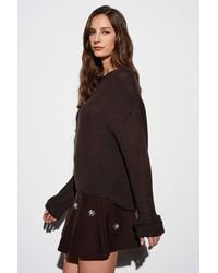 Dilvin - Ribbed Boat Neck Knit Sweater - Lyst