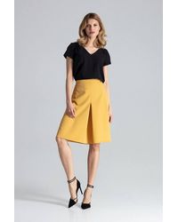 Love Lace - A Line Midi Skirt With Concealed Side Zip - Lyst
