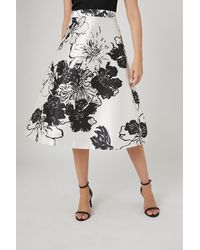 Wallis - Premium Floral Printed A Line Skirt - Lyst