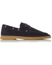 Dune - 'barclay' Suede Boat Shoes - Lyst