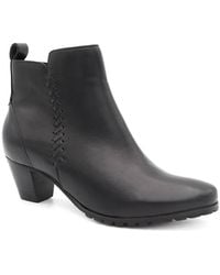 Pavers - Leather Stitch Pattern Ankle Boots - Lyst