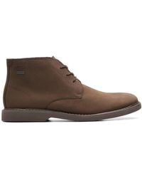 Clarks - Atticus Lt Hi Gore-Tex Dark Nubuck Ankle Boots, Lace Up - Lyst