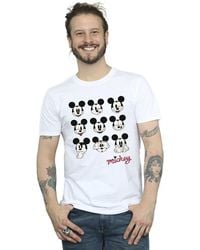Disney - Mickey Mouse Many Faces T-Shirt - Lyst