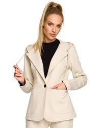 Love Lace - Knitted Collared Casual Jacket With Buttons - Lyst