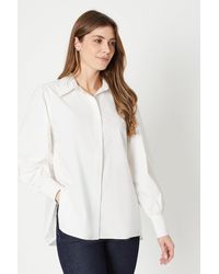 Wallis - White Poplin Shirt - Lyst