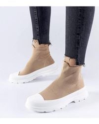 Love Lace - Spring Summer Slip On Fabric Sneakers With Rubber Sole Cushion - Lyst