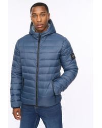 Crosshatch - Gattering Lightweight Hooded Quilted Puffer Jacket - Lyst
