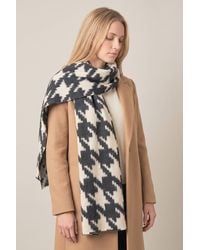 SARTA - Melanie Midweight Houndstooth Scarf - Lyst