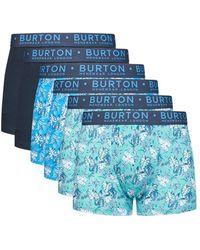 Burton - 6 Pack Blue Leaf Trunks - Lyst