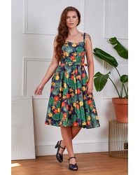 Banned Retro - Morena Tropical Summer Swing Dress - Lyst