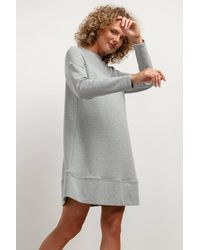 Love Lace - Autumn Trapezoid Pleat Knitted Dress - Lyst